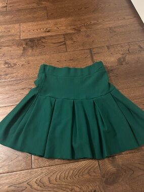 Women's Emerald Green Pleated Skirt- Dolls Kill